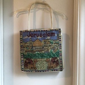 Jerusalem bag with expandable zipper. Never used